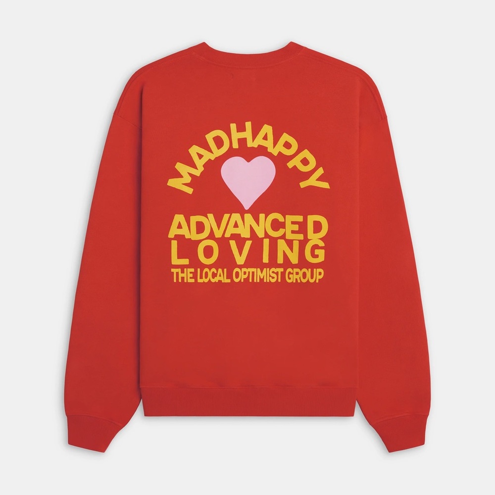 Madhappy Local Optimist Group Red Crewneck